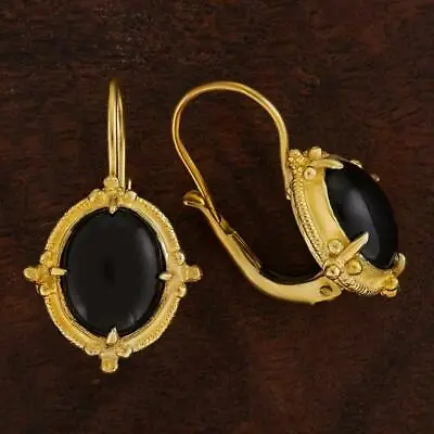 Narcissus Onyx Earrings: Museum Of Jewelry • $119.95