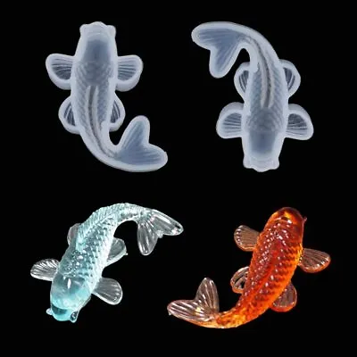 £2.99 • Buy Koi Fish Silicone Jewelry Resin Making Epoxy Mold Casting Mould Craft Tool DIY
