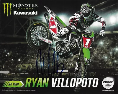 *ryan Villopoto*signed*autographed*photo Card*monster*energy*kawasaki*champion* • $49