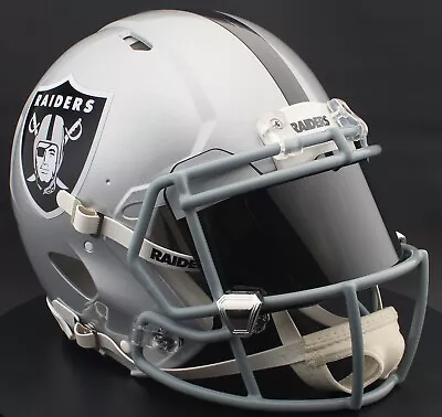 LAS VEGAS RAIDERS NFL Football Helmet With REVO BLACK Visor / Eye Shield • $229.99