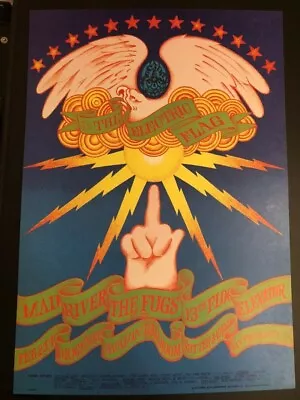 '68 Moscoso 13th Floor Elevators Electric Flag Fugs Family Dog Poster Fd 104 1st • $109.99