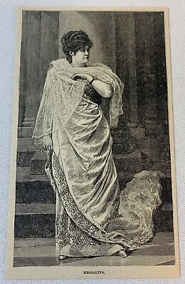 1884 Magazine Engraving ~ VALERIA MESSALINA • $8.06