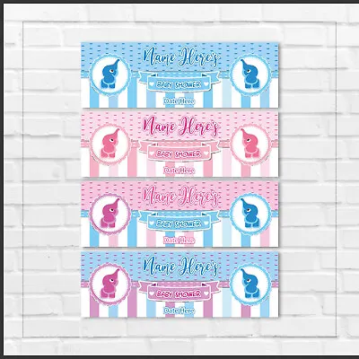 2 Personalised Banners Baby Shower - Girl Boy Unisex Girl Unisex Boy • £3.69