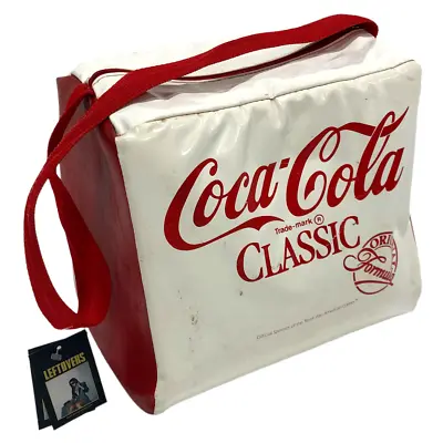 Coca Cola Trademark Classic Pan Am Games Cooler Bag White  VTG 1980s • $51.38