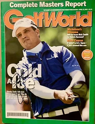 Zach Johnson - Signed / Autographed - Golf World Magazine - PGA Tour - Masters • $40