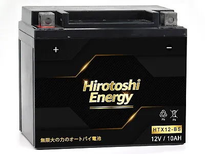 $48.99 • Buy HTX12-BS 12V Gel Battery For Honda Interceptor VFR750F VFR800F PC800 VF750 Magna