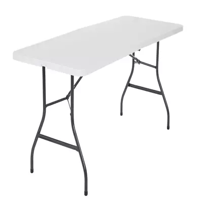 6 Foot Folding Table In White Speckle • $163.05