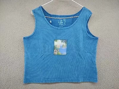 Michael Leu Collection Women's Wearable Art Tank Top In Size Medium USA Made • $19.99