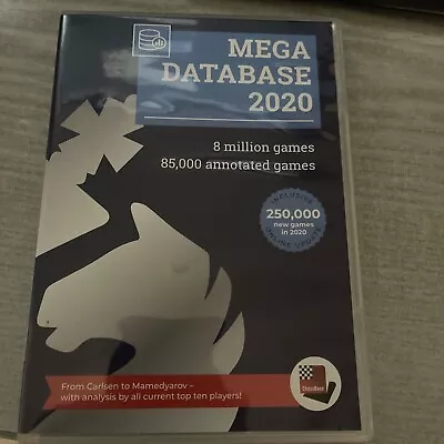 Chessbase Mega Database 2020 DVD  8 Millions Games 85000 Annotated!!! • £37.99