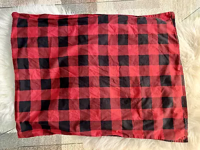 Eddie Bauer Home Standard Bed Pillow Sham Buffalo Plaid Check Red 100% Cotton • $14