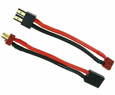 Male FOR TRX To Female Deans T Plug Adapter Cables Connector Wire For Traxxas • $7.99