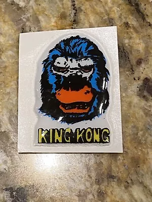 Vintage Halloween Monster Puffy Sticker King Kong Gum Ball Machine Prize • $2