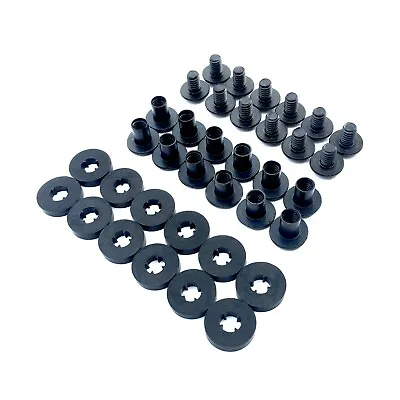 Black Chicago Screws 12 Sets - 1/4  For DIY Kydex & Leather Gun Holsters/Clips • $9.99