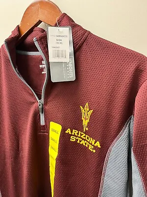 Arizona State University ASU New NCAA Official Quarter Zip Pullover All Sizes • $25