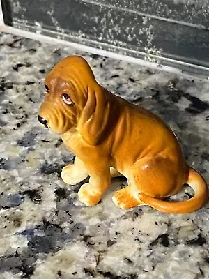 Vintage Miniature Hound Dog Figurine Japan Very Good Condition • $8