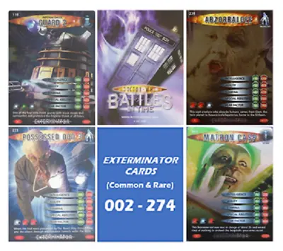 Doctor Who Battles In Time 'EXTERMINATOR' Cards (Dr. Who) - COMMON & RARE • £0.99