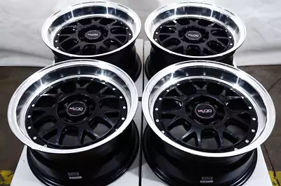 15x8 Wheels Honda Civic Mx-5 Miata Camry Celica Corolla Black Rims 5x100 5x114.3 • $679