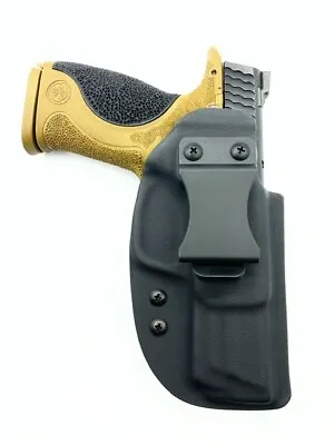 Kydex Holster Smith & Wesson M&P Full Size 4.25  IWB Holster  Black Optics Ready • $18