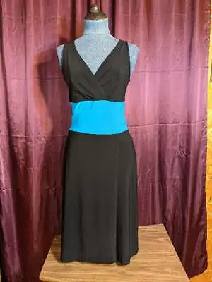 NEW B. Moss Black Turquoise Stretch Sheath Dress Womens S NWT Closet59* • $25.50