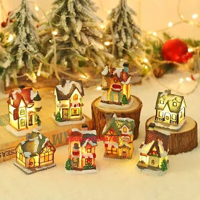 Christmas Snow Village Collection Houses Department Decor Sets With Lights US • $17.99