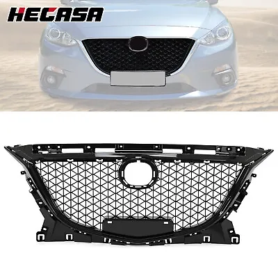 For Mazda 3 Axela 2014-2016 Sedan & Hatchback Front Grille Honeycomb Black Grill • $89.99