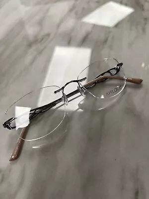 AIRLOCK By Marchon Eyewear SINCERITY 201 Col. 500 50-18-140 Rimless • $50