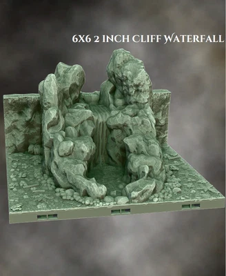 $30 • Buy Waterfall Tiles-Aether Studios-6x6-3D Printed Dragonlock