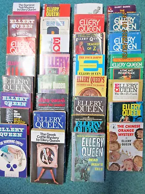 Lot Of 31 Vintage Ellery Queen Mystery Novels; Paperback • $31