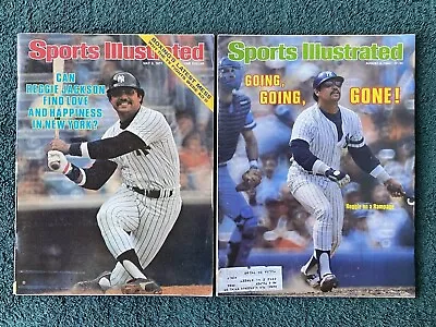 2 Vtg. New York Yankees Reggie Jackson Sports Illustrated W/nadia Comaneci Also • $12
