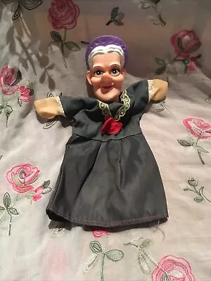 £3.99 • Buy Punch And Judy Old Lady Hand Puppet Rare Vintage Used