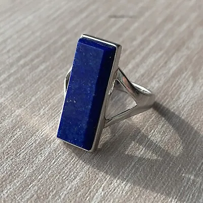 Lapis Lazuli Ring Handmade 925 Sterling Silver Jewelry Size 7.5 • $30