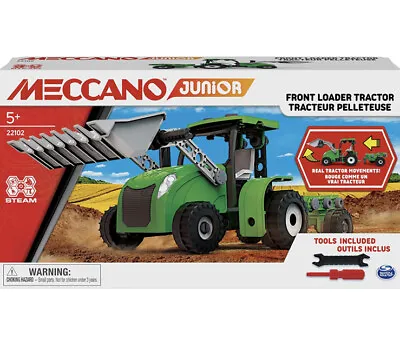 £28.99 • Buy Meccano Junior, Front Loader Tractor With Moving Parts And Real Tools
