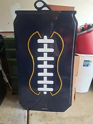 Mancave Miller Lite Football Metal Tin Wall Decor Sign 2'9.5 T X  1'7 W • $99.99