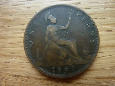 1861 Victoria Bun Head Penny (ref51A) • £12.99