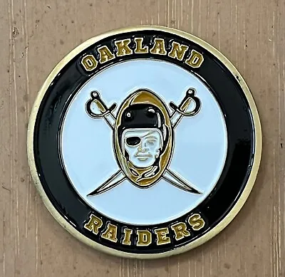 Error - Oakland Raiders Afl Nfl 1960-1969 Commemorative Football Challenge Coin  • $17