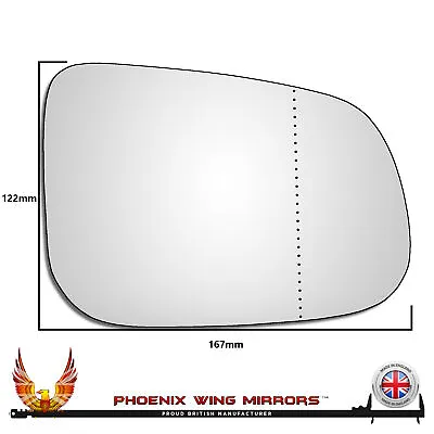 Right Hand Drivers Side Jaguar X-Type 2008-2010 Wide Angle Wing Mirror Glass • $11.09