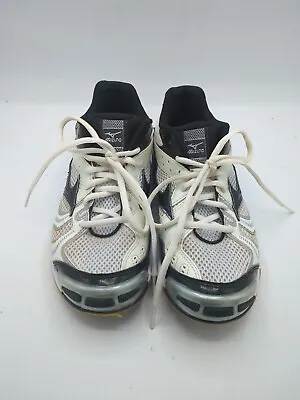 Mizuno Womens 8.5 Wave Bolt 2 BLACK/ WHITE Volleyball Shoes • $4.99