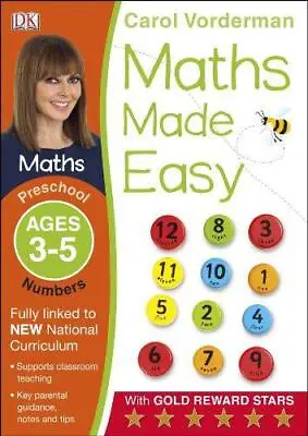 Maths Made Easy: Numbers Ages 3-5 (Preschool): Supports The National Curriculum • £2.90