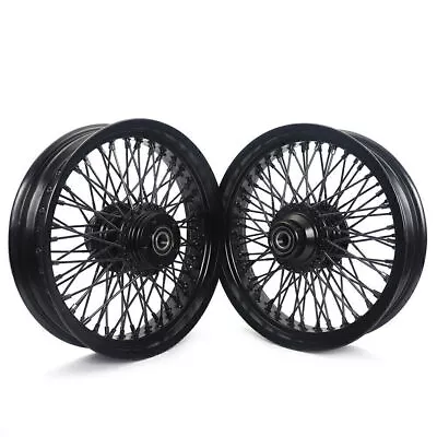 16x3.5 72 Spoked Wheels Rims Hubs Spokes For Harley Softail Night Train Deuce • $570.94