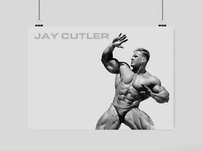 Jay Cutler Bodybuilding Poster Mr Olympia  Weightlifting Gym Print A3 A4 Size • £12.45