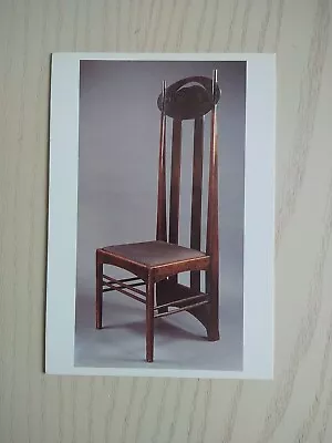 Post Card Charles Rennie Mackintosh High Backed Chair Argyle Street Tea Rooms • £6
