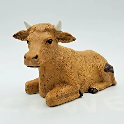 $20.99 • Buy Vintage Nativity Cow Figure Ceramic 11k Gold Trim Creative Ceramics 1995 Ox