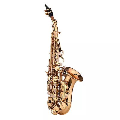 Bb Soprano Saxophone Sax Brass  Laquer Surface Woodwind Instrument Y1T0 • $322.99