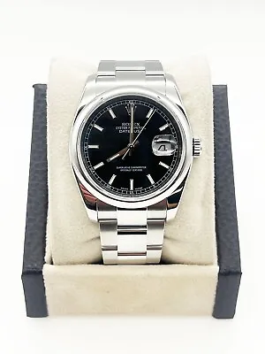 Rolex 116200 Datejust Black Dial Stainless Steel • $6495