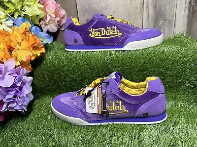 Von Dutch Vanderdutch Mens Size 8 Purple Shoes - Velvet W/ Original Box NEW • $129.98