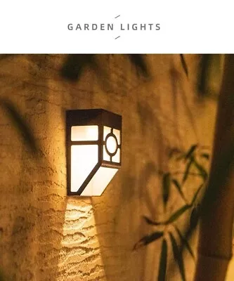 Solar LED Lantern Wall Light Outdoor Yard Patio Garden Decor Lamp Waterproof • $9.99