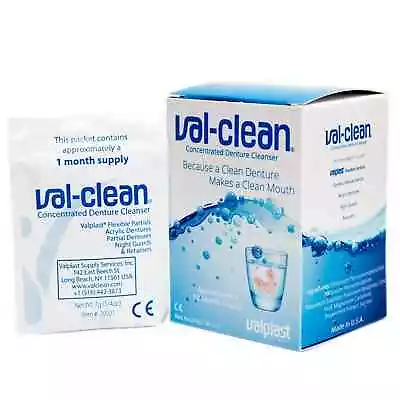 Val-Clean Concentrated Denture Cleaner 1 - 12 Month Supply For Valplast Denture • £18.99