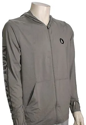 Volcom Rally LS Zip Surf Hoody - Heather Grey - New • $59.95