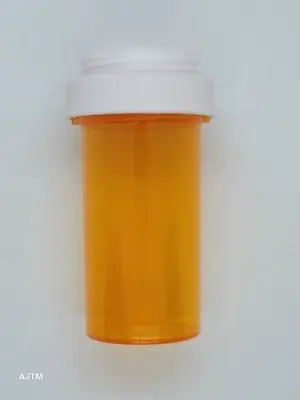 4 Pack 13 Dram Screw-Top Reversible Pill Herb Vials Bottles W/lids Amber • $6.19
