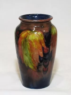 William Moorcroft Flambe Leaf & Berry Vase • $171.63